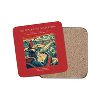 Thumbnail for The Fence Post Navigation - Designed Coasters design on red 1-piece