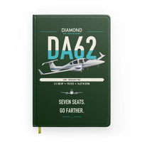 Thumbnail for Diamond DA62 design on dark green notebook