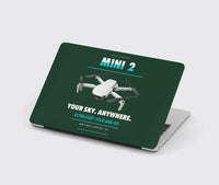 Thumbnail for DJI Mini 2 design on dark green MacBook case