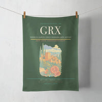 Thumbnail for Federico García Lorca Granada-Jaén Airport (GRX) design on dark green towel