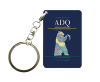 Thumbnail for Kodiak Airport (ADQ) design on navy blue key chain