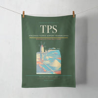 Thumbnail for Vincenzo Florio Airport Trapani-Birgi (TPS) design on dark green towel