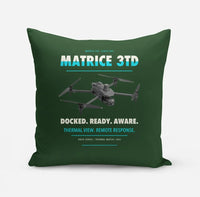 Thumbnail for DJI Matrice 3TD design on dark green pillow