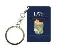 Thumbnail for Lewiston–Nez Perce County Airport (LWS) design on navy blue key chain