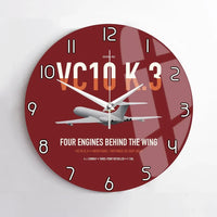 Thumbnail for Vickers VC10 K.3 design on dark red no frame wall clock