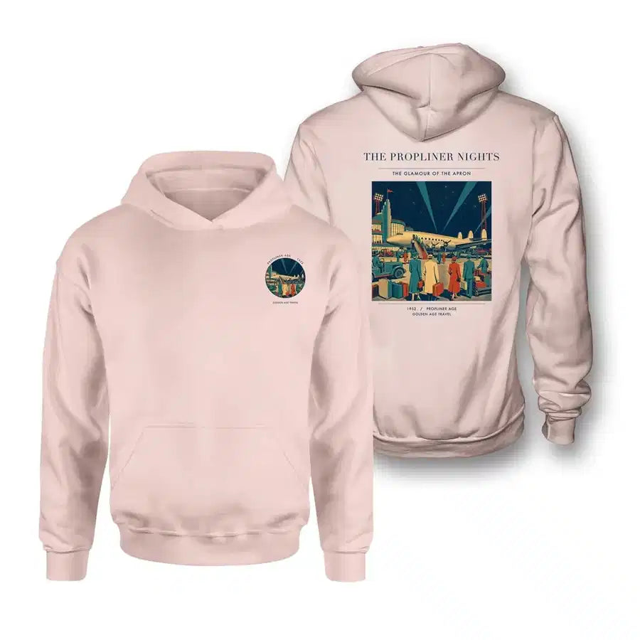 VINTAGE G4080 - The Propliner Nights - Double-Side Hoodie design on pink double side