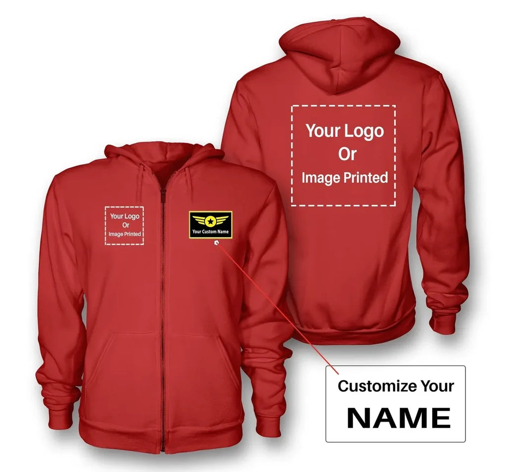 Customisable Name & Double LOGO Hoodie - view 6