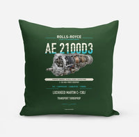 Thumbnail for AE 2100D3 design on dark green pillow