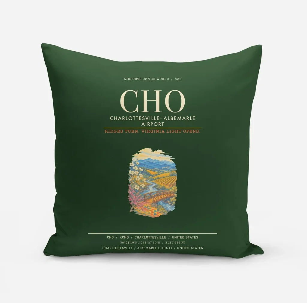 CharlottesvilleAlbemarle Airport CHO - Dark Green