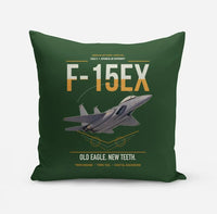 Thumbnail for F-15EX Eagle II design on dark green pillow