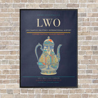 Thumbnail for Lviv Danylo Halytskyi International Airport LWO - Canvas Framed - Navy Blue
