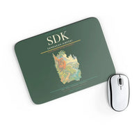 Thumbnail for Sandakan Airport (SDK) design on dark green rectangle mouse pad