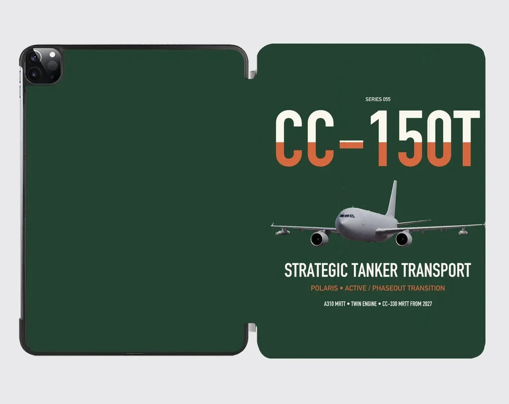 Airbus CC-150T Polaris design on dark green ipad tablet case