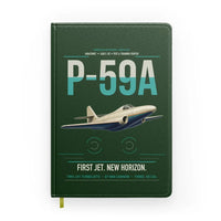 Thumbnail for P-59A Airacomet design on dark green notebook
