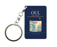 Thumbnail for Oulu Airport (OUL) design on navy blue key chain