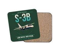 Thumbnail for S-3B Viking design on dark green 1 piece coaster