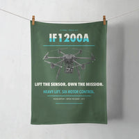 Thumbnail for Inspired Flight IF1200A design on dark green towel