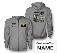 Thumbnail for Boeing 777 & GE90 Engine Designed Zipped Hoodies - view 13