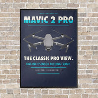Thumbnail for DJI Mavic 2 Pro vertical canvas print - framed - navy blue background