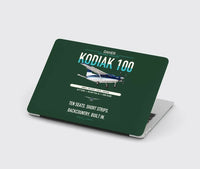 Thumbnail for Daher Kodiak 100 Series III design on dark green MacBook case