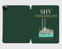 Thumbnail for Shreveport Regional Airport (SHV) design on dark green ipad tablet case