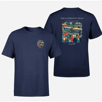 Thumbnail for VINTAGE G4322 - The Exhibition Field - Double-Side T-Shirt design on navyblue double side t shirt