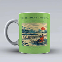 Thumbnail for VINTAGE G4350 - The Reindeer Crossing - Ceramic Mug design on lightgreen