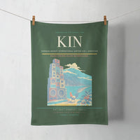 Thumbnail for Norman Manley International Airport (KIN) design on dark green towel