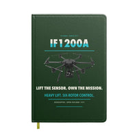 Thumbnail for Inspired Flight IF1200A design on dark green notebook