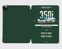 Thumbnail for Beechcraft King Air 350i design on dark green ipad tablet case