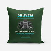 Thumbnail for DJI Avata design on dark green pillow
