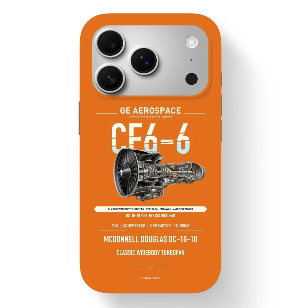 CF6-6 Case design on orange iphone case