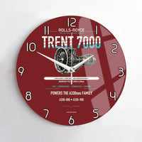 Thumbnail for TRENT 7000 design on dark red no frame wall clock