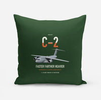 Thumbnail for Kawasaki C-2 design on dark green pillow