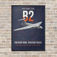 Thumbnail for Handley Page Victor B2 vertical canvas print - framed - navy blue background