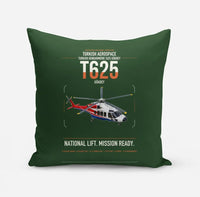 Thumbnail for Turkish Aerospace T625 Gökbey design on dark green pillow