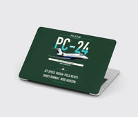 Thumbnail for Pilatus PC-24 design on dark green MacBook case