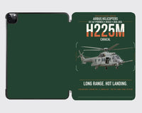 Thumbnail for Airbus Helicopters H225M Caracal design on dark green ipad tablet case