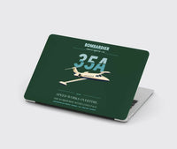 Thumbnail for Bombardier Learjet 35A design on dark green MacBook case