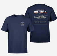 Thumbnail for Leonardo HH-101A Caesar design on navy blue t-shirt, double-side print