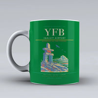 Thumbnail for Iqaluit Airport (YFB) airport code design on green ceramic mug