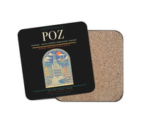 Thumbnail for Poznan - awica Henryk Wieniawski Airport POZ Coaster 1-Piece - Black