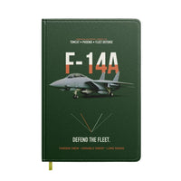 Thumbnail for F-14A Tomcat Defend The Fleet design on dark green notebook