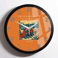 Thumbnail for VINTAGE G4281 - The Snowshoe Rescue - Designed Wall Clocks design on orange framed