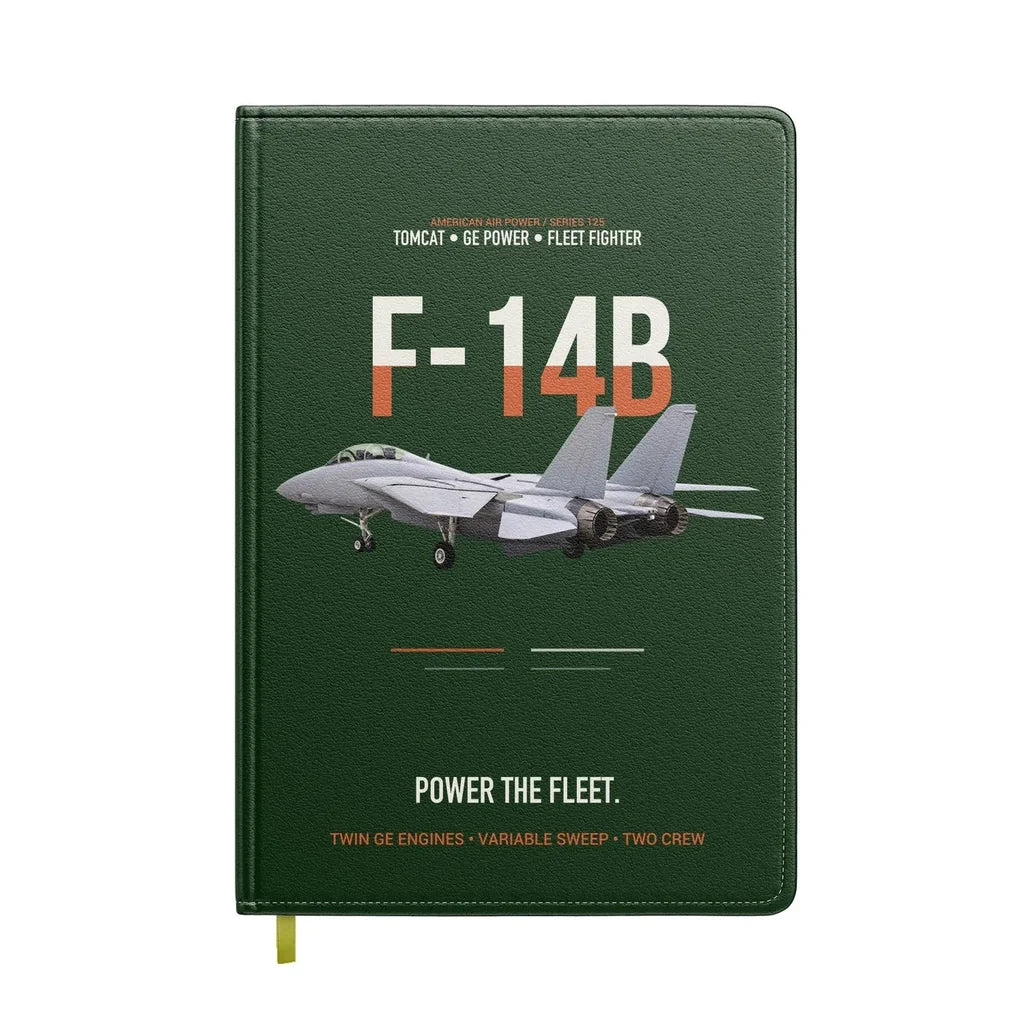 F-14B Tomcat Power The Fleet design on dark green notebook