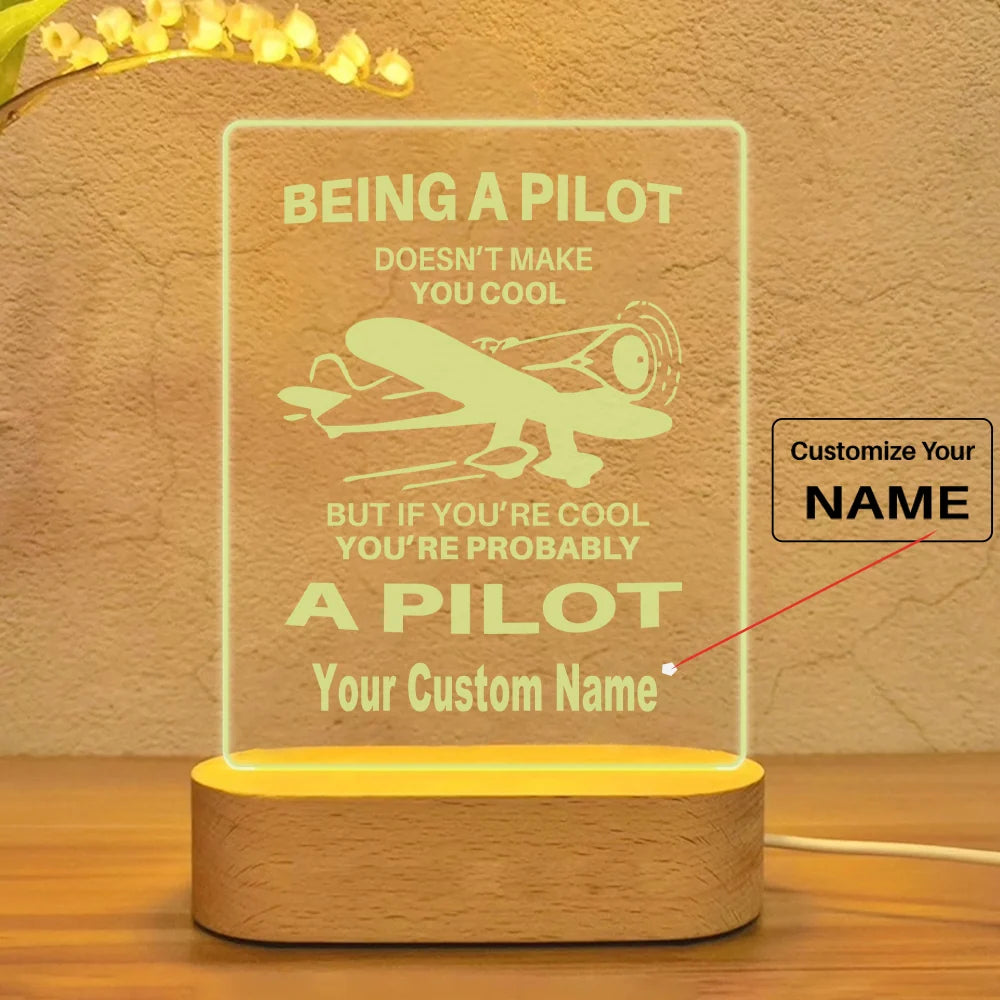 If You're Cool You're Probably a Pilot Designed Night Lamp - view 13