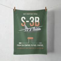 Thumbnail for S-3B Viking design on dark green towel