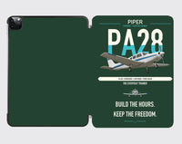 Thumbnail for Piper PA-28 Cherokee design on dark green ipad tablet case