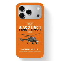 Thumbnail for Westland Wasp HAS1 design on orange magsafe iphone case, for iPhone 17 Pro