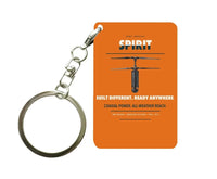 Thumbnail for Ascent AeroSystems Spirit Key Chain design on orange key chain